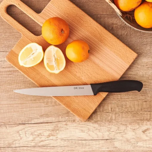 Outlet Dr. Inox Slicing Knife, 20cm, Black Individual Knives