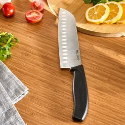 Outlet Dr. Inox Stainles Steel Santoku Knife, 30cm, Black Individual Knives