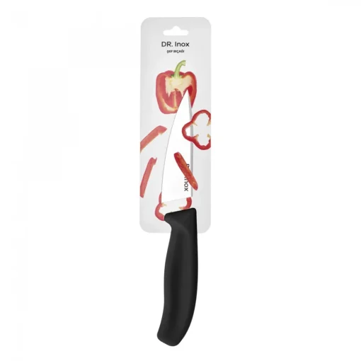 Clearance Dr. Inox Stainless Steel Chef's Knife, 33cm, Black Individual Knives