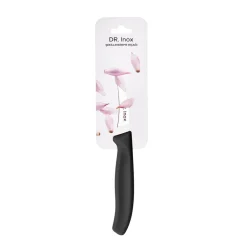 Discount Dr. Inox Stainless Steel Paring Knife, 17cm, Black Individual Knives