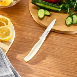 Outlet Dr.Inox Serrated Stainless Steel Utility Knife, 21cm, Cream Individual Knives