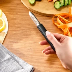 Dr.Inox Side Peeler, Black Kitchen Utensils