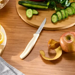 Hot Dr.Inox Stainless Steel Serrated Paring Knife, 19cm, Cream Individual Knives