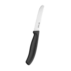 Online Dr.Inox Stainless Steel Tomato Knife, 22cm, Black Individual Knives