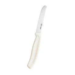 Hot Dr.Inox Stainless Steel Tomato Knife, 22cm, Cream Individual Knives