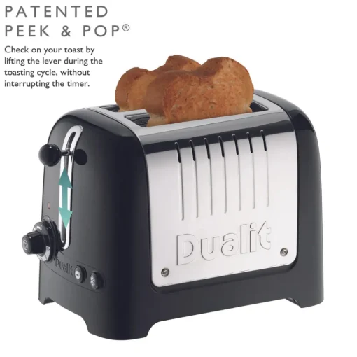 Hot Dualit Black Toaster, 1000W Toasters