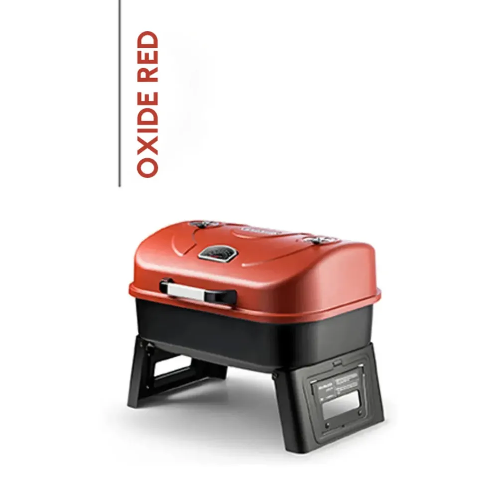Online Guruss Go Grill Charcoal Barbecue, 51cmx37cm, Oxide Red Black Bbqs