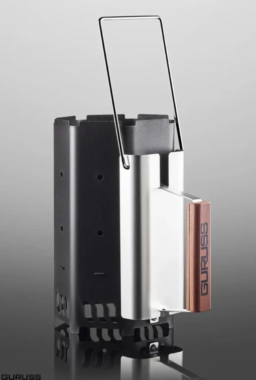 Hot Guruss Volcano Chimney Starter, 30cmx18cmx31cm, Matte Black Bbqs