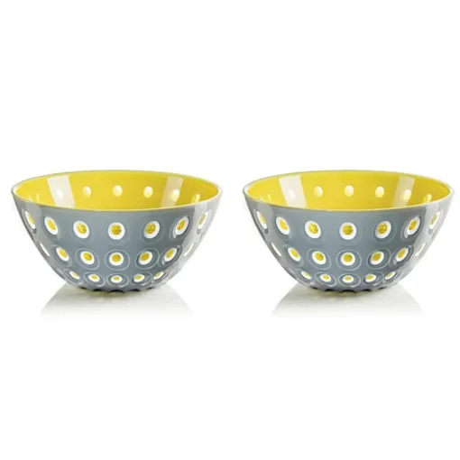 Online Guzzini Le Murrine 2 Piece Cereal/Soup Bowl Set, 12.5cmx5.6cm, Grey Yellow Bowls