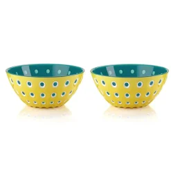 Hot Guzzini Le Murrıne 2 Piece Cereal/Soup Bowl Set, 12cm, Blue Bowls