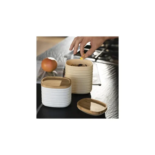 Outlet Guzzini Tierra Storage Container, Large, Light Cream Storage Containers
