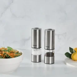 Hot Homend Grindgo 6003 2-Piece Rechargeable Seasoning Mill Set, Salt And Pepper Grinders