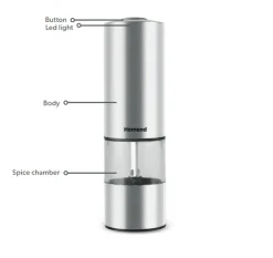 Online Homend Grindgo 6004UK Rechargeable Single Seasoning Mill, Salt And Pepper Grinders