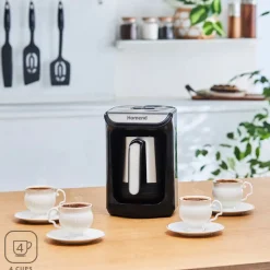 Hot Homend Joy 1884UK Turkish Coffee Maker, 450ml, 550W, Inox Coffee Machines