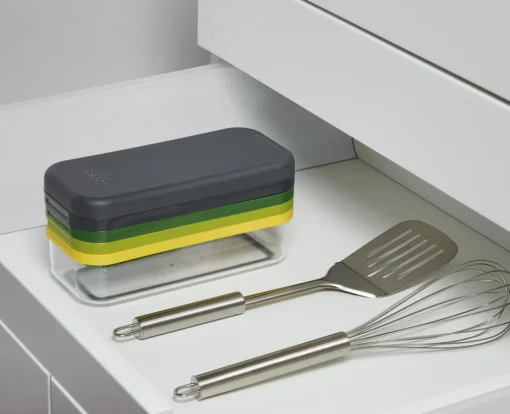 New Joseph Joseph Multi-prep Compact 4-piece Grater & Slicer, Multicolour Kitchen Gadgets