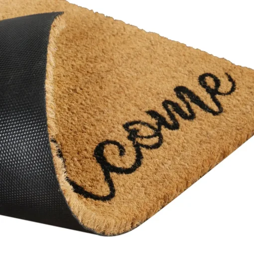 New Kaşmir Rugs 7/24 Cat Welcome Coco Door Mat, 45cmx75cm, Multi Door Mats
