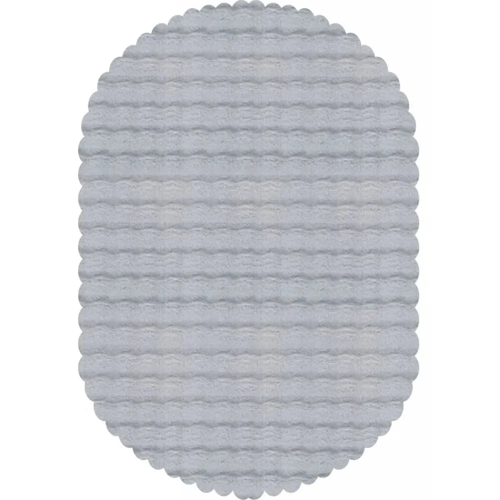 Hot Kaşmir Rugs 7/24 Cosy Premium Bubble Rug, 80cmx150cm, Light Grey Modern Rugs