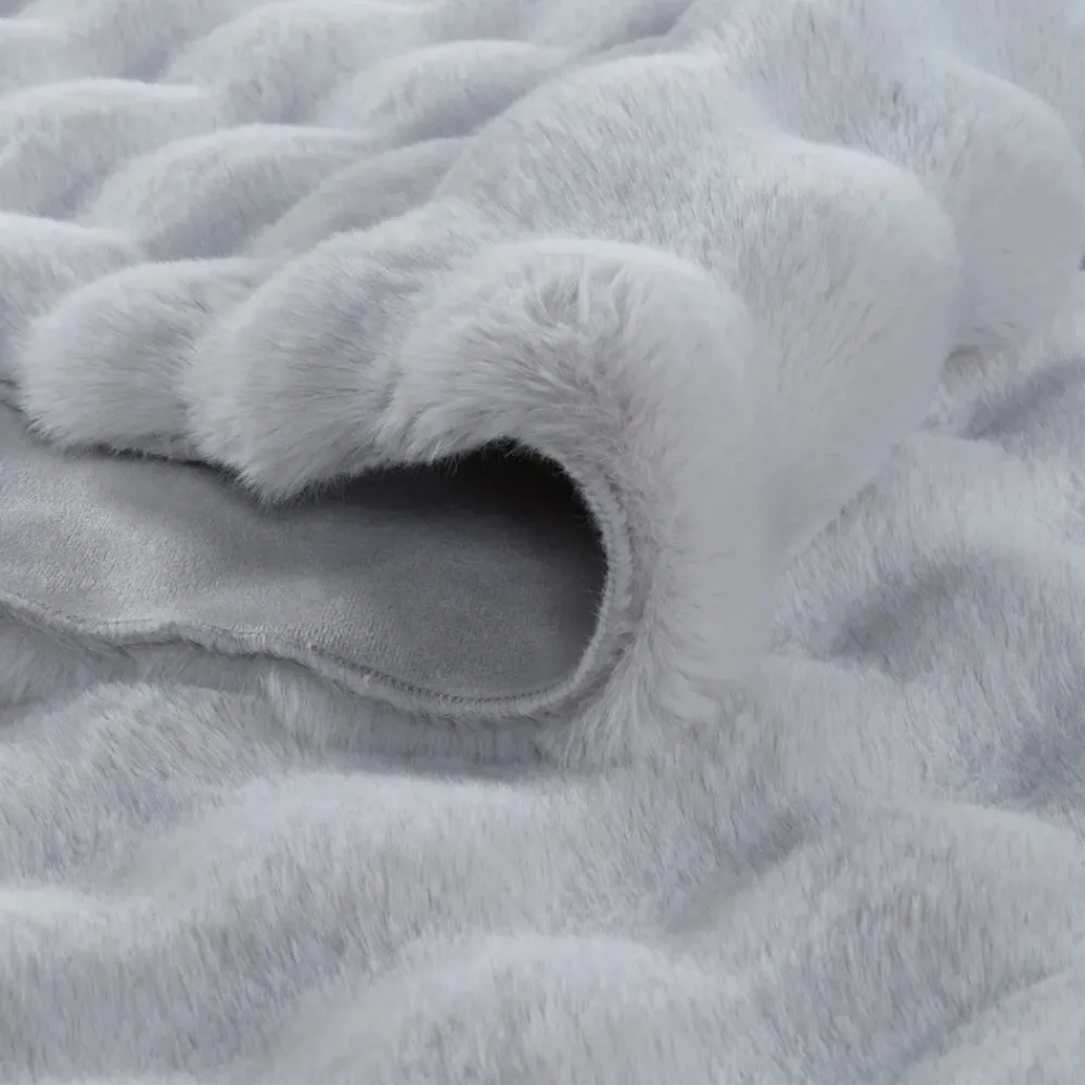 Hot Kaşmir Rugs 7/24 Cosy Premium Bubble Rug, 80cmx150cm, Light Grey Modern Rugs