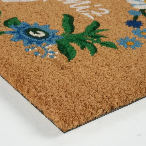Clearance Kaşmir Rugs 7/24 Welcome Coco Door Mat, 45cmx75cm, Multi Door Mats