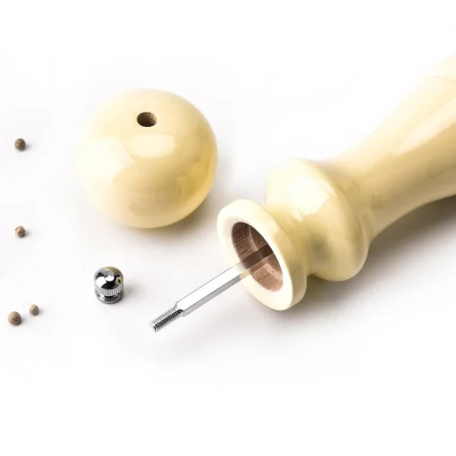Clearance African Spice Grinder, 20cm, Cream Salt And Pepper Grinders