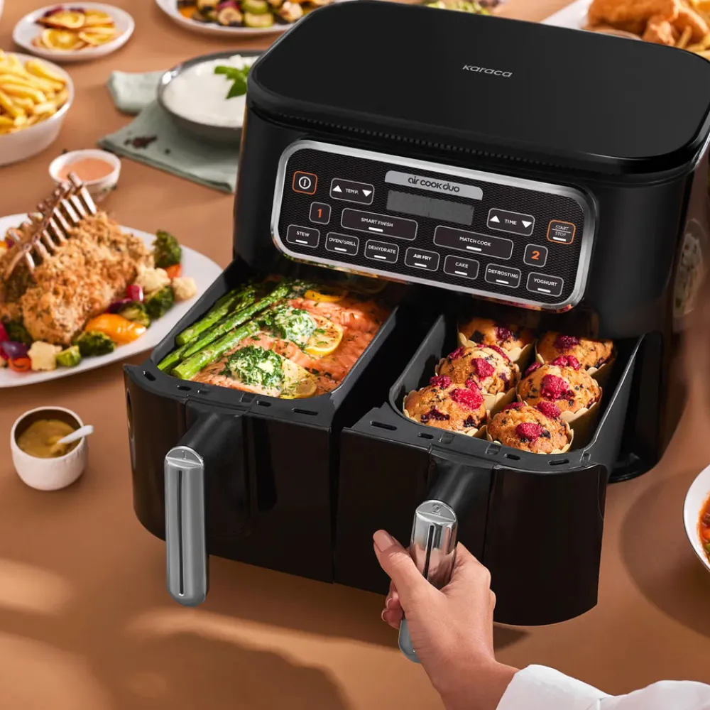 Hot Air Cook Duo 2-in-1 Air Fryer with Stew Function, 8L, 2500W, Air Fryers