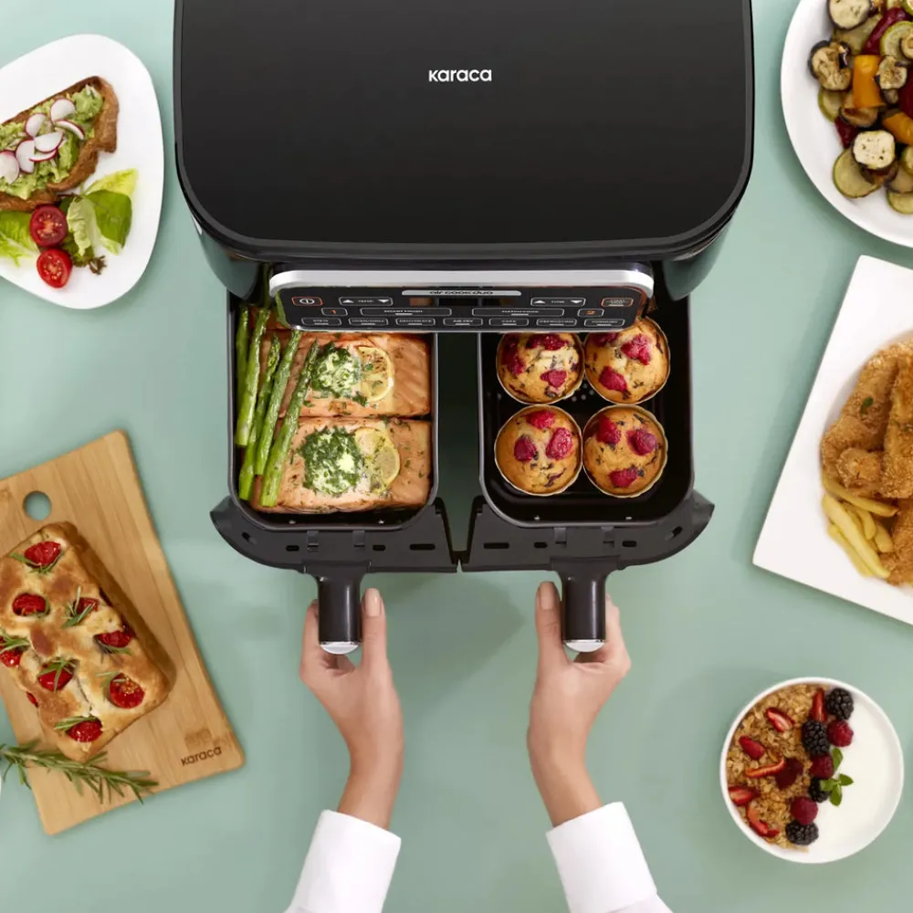 Hot Air Cook Duo 2-in-1 Air Fryer with Stew Function, 8L, 2500W, Air Fryers