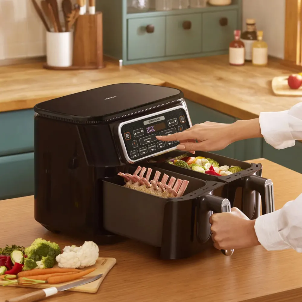 Hot Air Cook Duo 2-in-1 Air Fryer with Stew Function, 8L, 2500W, Air Fryers