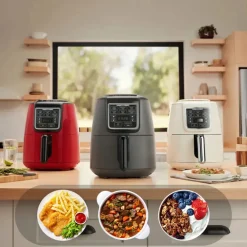 Best Air Cook XL 2 in 1 Air Fryer with Stew Function, 4L, 1550W, Starlight Air Fryers