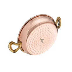 Best Alacahöyük Copper Shallow Stock Pot, 20cm, Copper Copper Cookware