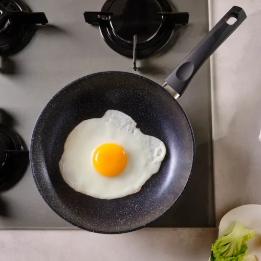 Aqua Granite Non-Stick Induction Frying Pan, 26cm, Blue Pans