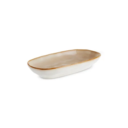 Discount Aria Reactive Glaze Serving Platter, 16cm, Beige Serving Platters