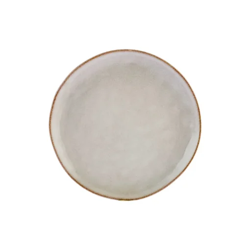 New Aria Reactive Glaze Dinner Plate, 27cm, Beige Dinner Plates