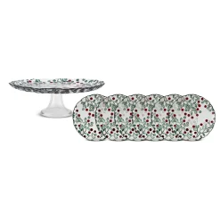 Hot Berry 7-Piece Glass Serveware Set for 6 People, Brown See All Serveware Sets|Glass Serveware Sets
