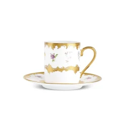 Hot Bihter 12-Piece Bone China Espresso Turkish Coffee Cup for 6 People, 90ml, Multi Espresso & Turkish Coffee Cup Sets