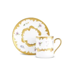 Hot Bihter 12-Piece Bone China Espresso Turkish Coffee Cup for 6 People, 90ml, Multi Espresso & Turkish Coffee Cup Sets