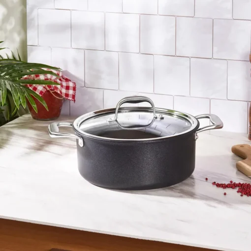 Online BioDiamond Pro Non-Stick Induction Stockpot with Lid, 24cm, Black Pots|Induction Cookware