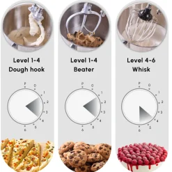 Sale Blendburst Stand Mixer, 5.7L, 1400W, Stand Mixers