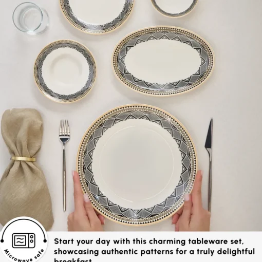 Online Bone China Globe 26-Piece Serveware Set for 6 People, Multi See All Serveware Sets|Forever Bone China Serveware Sets