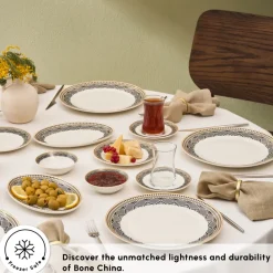 Online Bone China Globe 26-Piece Serveware Set for 6 People, Multi See All Serveware Sets|Forever Bone China Serveware Sets