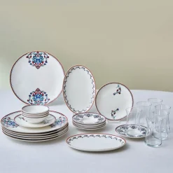 Online Bone China Nakkaş 26-Piece Serveware Set for 6 People, Multi See All Serveware Sets|Forever Bone China Serveware Sets
