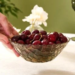 Sale Braid Lustrous Glass Bowl, 16cm, Bowls