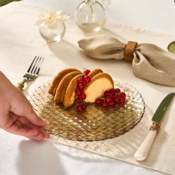 Best Braid Lustrous Glass Side Plate, 21cm, Side Plates