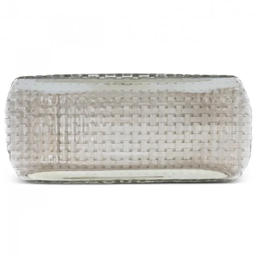 Outlet Braid Lustrous Glass Small Serving Platter, 29x8.5cm, Serving Platters