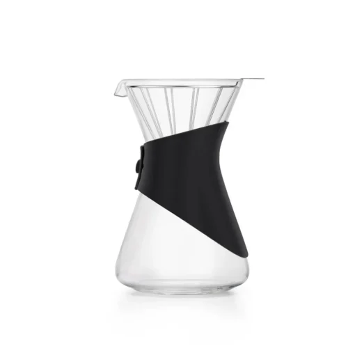 Clearance Brewy Glass Coffee Dripper, 700ml, Black Transparent Cafetieres