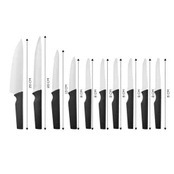 New Bundle 10 Piece Knife Set, Black Knife Sets