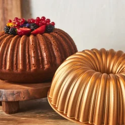 Outlet Cake Pro Aluminium Cast Decorative Bundt Cake Tin, 25.5cm, Cake Tins