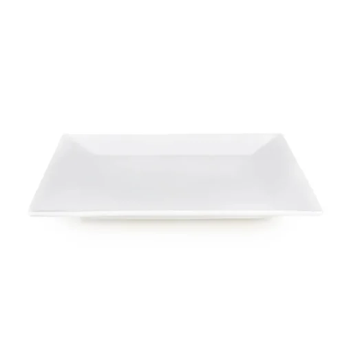 New Carmen Trend Square Porcelain Serving Platter, 18cm, White Side Plates