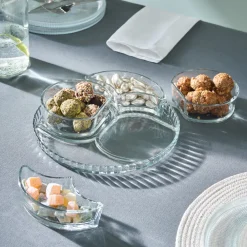 Hot Carpi 5-Piece Serveware Set, Transparent See All Serveware Sets|Glass Serveware Sets