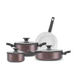 New Ceramica Iconic 7-Piece Non-Stick Induction Cookware Set, Ceramic Cookware