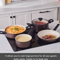 New Ceramica Iconic 7-Piece Non-Stick Induction Cookware Set, Ceramic Cookware